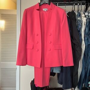 Tahari Matching Pink Suit (Blazer and Trousers)